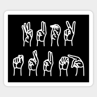Anti Trump Shirt, ASL Fuck Trump Tee, Resist Anti-MAGA Shirt, Activist Feminist M1974 Magnet